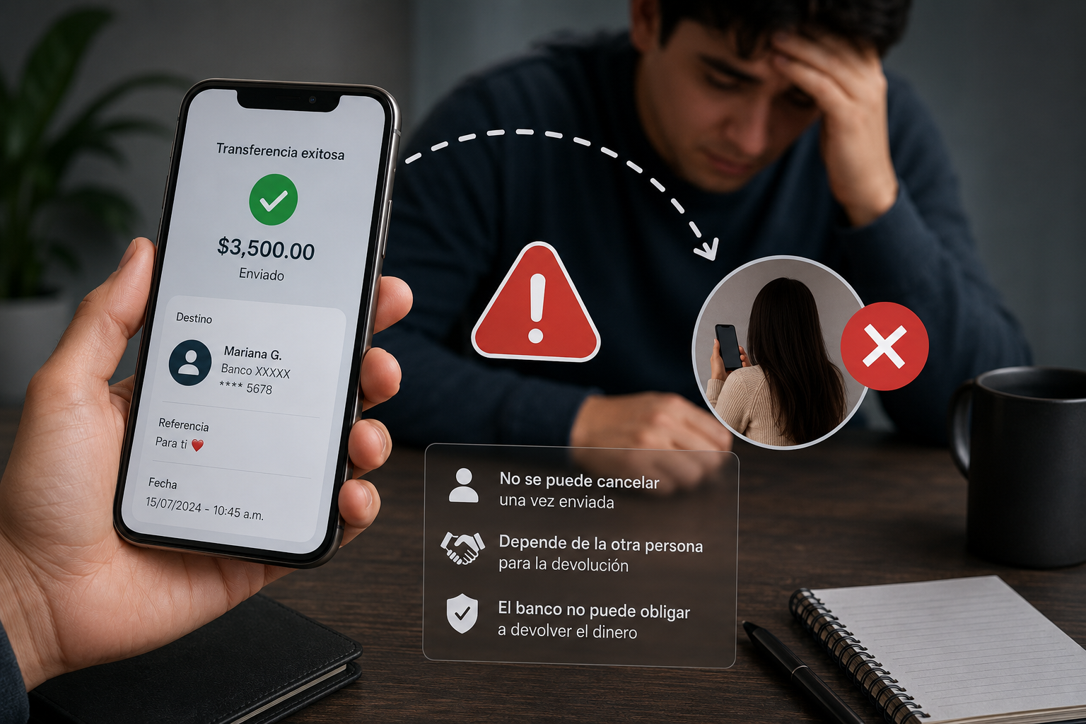 como recuperar una transferencia
